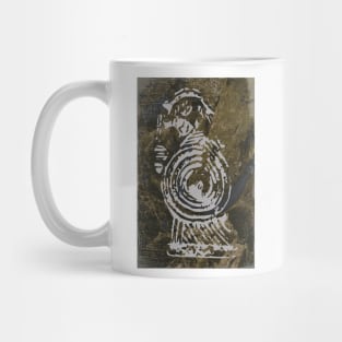 Vikings abstract line art Mug